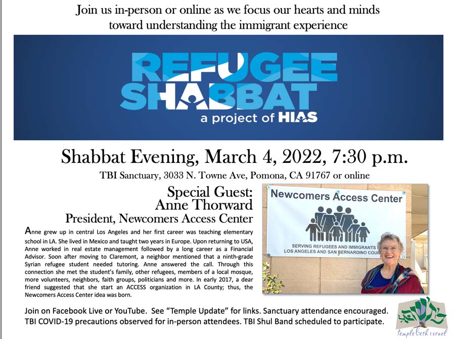 Shabbat Evening March 4