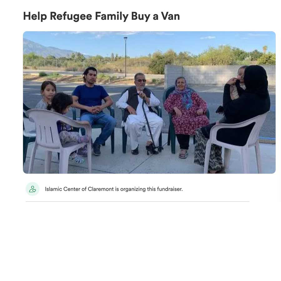 Help Afghan Refugee Family Buy Vehicle