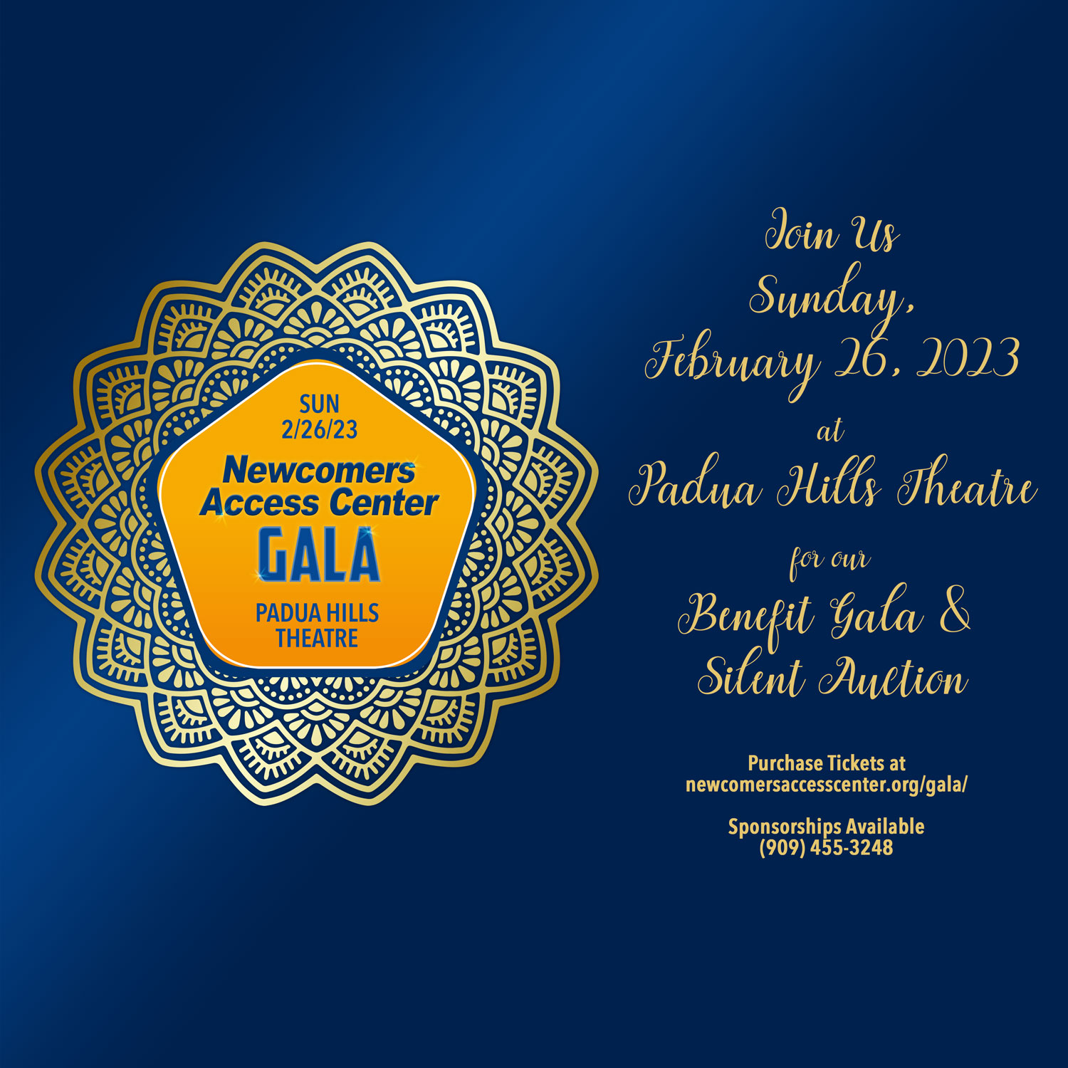 Save the Date 2/26/23 for Gala