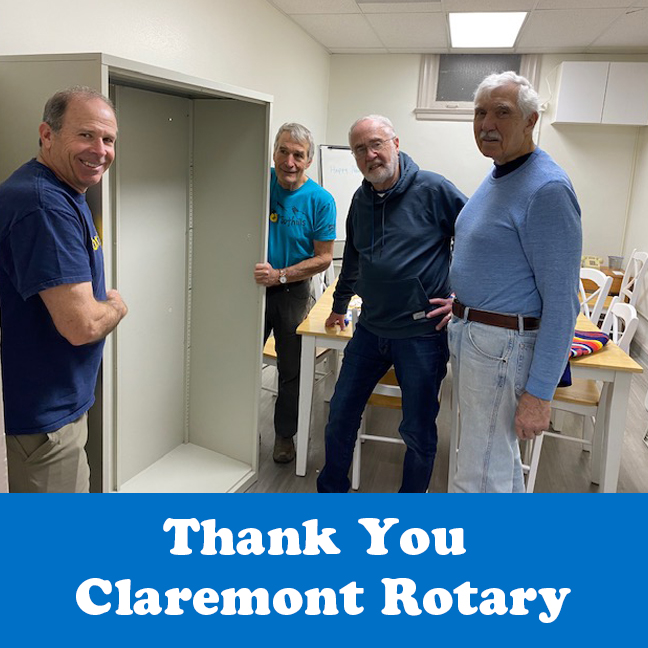 claremont rotary donates cabinet picture